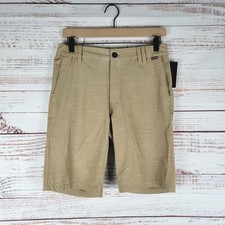 Hurley Phantom Shorts Boys Size L  12-13Yrs 9.25" Lenght 4 - Way Stretch Tan