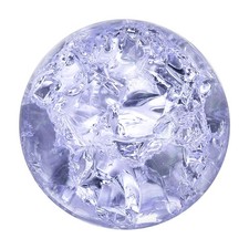 30mm/1.2" Crystal Sphere Ball Ice Cracked Glass Solid Ball for Decoration Purple
