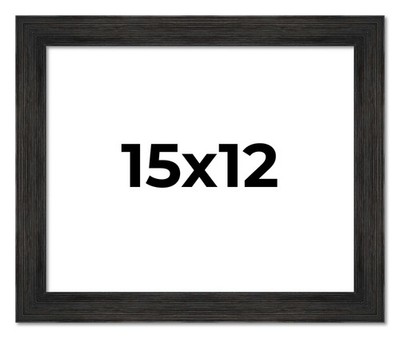 15x12 Frame Black Barnwood Picture Frame Photo Frame UV Acrylic, Acid Free