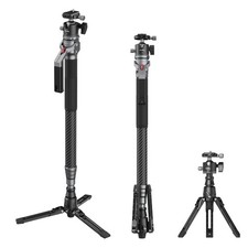 SmallRig 65.6"/ 166.5cm Carbon Fiber Ball Head Monopod for Camera