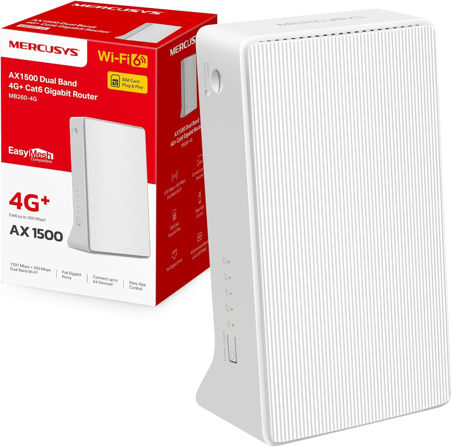 TP-Link MB260-4G Router WiFi 6 con SIM: Internet Facile per Tutta la Famiglia