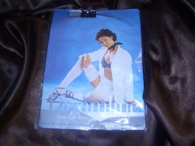 LEVEE sexy halterlose Nylons Strümpfe Spitze Gr. L 10,5-11 schwarz 20 DEN OVP
