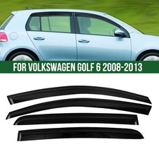 4-Tlg Set Windabweiser Schwarz Regenabweiser Für VW Golf 6 2008-2013