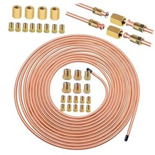 3/16" 25 Ft Upgrade Brake Line Tubing Kit, 3/16 Copper Coated 3/16&ldquo; Brake Line