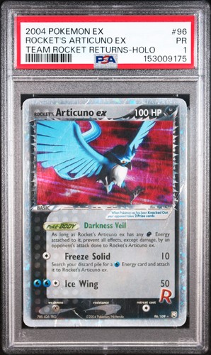 Rocket's Articuno ex graded PSA 1 for sale on eBay