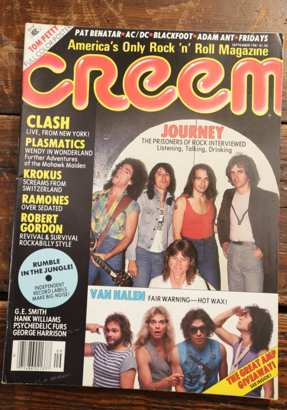 CREEM MAGAZINE Vol 13 No 4 September 1981 JOURNEY Van Halen Pat Benatar AC DC
