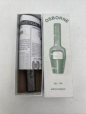 Osborne No. 149 Arch Punch 17 MM Leather Tool W/ Box  Papers EB1483 