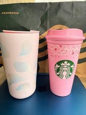 Starbucks Tumbler Thermobecher Schimmer Rosa-Blau 16oz Sakura 1 Becher gratis 