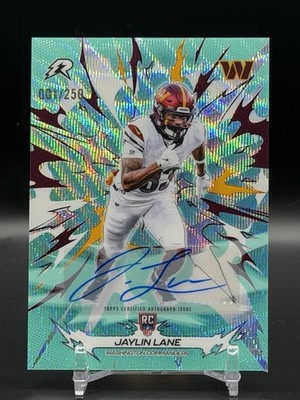 2026 Topps Resurgence Jaylin Lane RC Aqua Surge Refractor Auto /250 #200