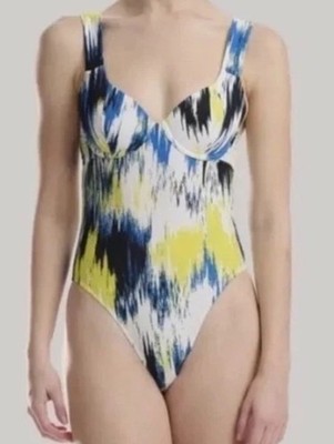 Wolford Essentials Size Small/ C Cup 1 Piece Citron Swimsuit Underwire Light Pad