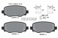 Textar Bremsbelagsatz Scheibenbremse Q+ 2230401 FüR Jeep Renegade Fiat 500X 334