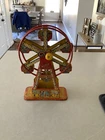 Vintage Rare 1930's J.Chein Tin Litho Hercules Ferris Wheel Wind-Up Toy