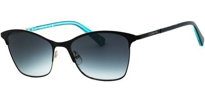 Liz Claiborne Women's Matte Black Slim Metal Cat-Eye Sunglasses - L580S 0003 9O