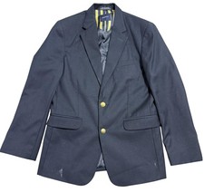 Nautica Blazer Womens 14 Regular Navy Blue 2 Button Lined Jacket Gold Buttons