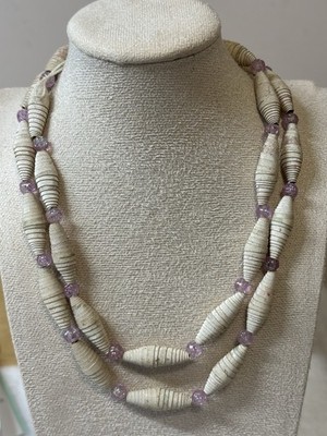 Paper Beads With Beautiful Rose Spacer Beads For Craft 30 