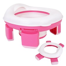 Portable Toddler Potty Toilet Foldable Potty Training Seat Cover with Splash Gua
