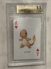 2004 POKEMON LEAF GREEN POKER SET CHARMANDER ACE OF HEARTS BGS 9.5 GEM MINT