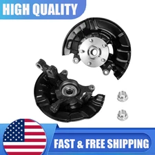 Pair Front Wheel Bearing Hub Knuckle Assy For 14-18 Toyota Corolla 1.8L 698-477
