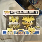 Funko Pop! Games Sonic Super Tails & Super Silver 2-Pack SDCC Limited Edition