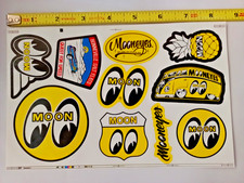 MOONEYES STICKERS-LARGE SHEET OF 10 STICKERS-NEXT DAY FREE SHIPPING