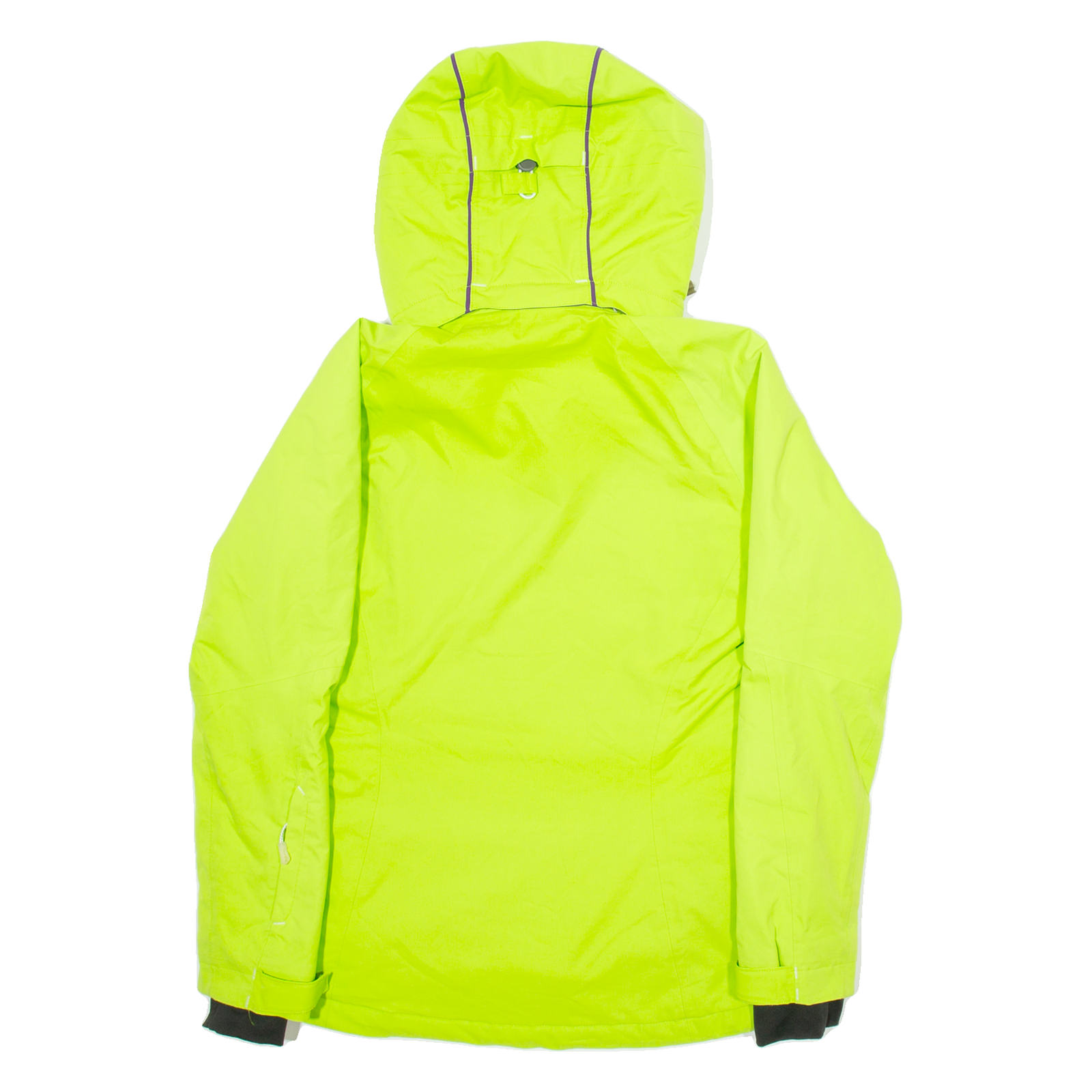 SALOMON Cappotto da sci uomo verde con cappuccio S