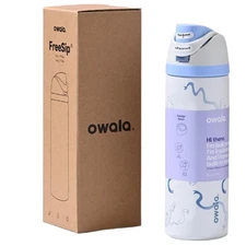 32 oz Owala Urban Outfitters Exclusive Tied and Ture FreeSip Blue Bow Bottle