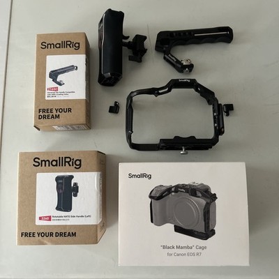 SmallRig  Black Mamba  Cage for Canon EOS R7 Cage Kit + Top Handle + Side Handle