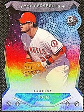 C.J. Cron 2014 Bowman Platinum Foil Top Prospects Die Cut #TP-CC - Angels