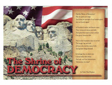 Shrine Of Democracy 4 Presidents Mt Rushmore Black Hills #SD Borglum #Postcard
