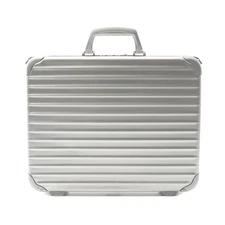 RIMOWA Briefcase Business bag suit case 90807 Aluminum Silver Used mens No strap