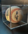 Ethan Roberts Signed OML Baseball Inscribed "Go Cubs!" (PSA)