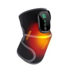 Cordless Heated Knee Massager, 3-in-1 Knee Heating Pad with Heat Vibration, E...