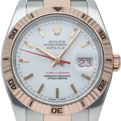 ROLEX Turn-O-Graph Watch Oyster 116261(D) K18PG/Stainless Stee...