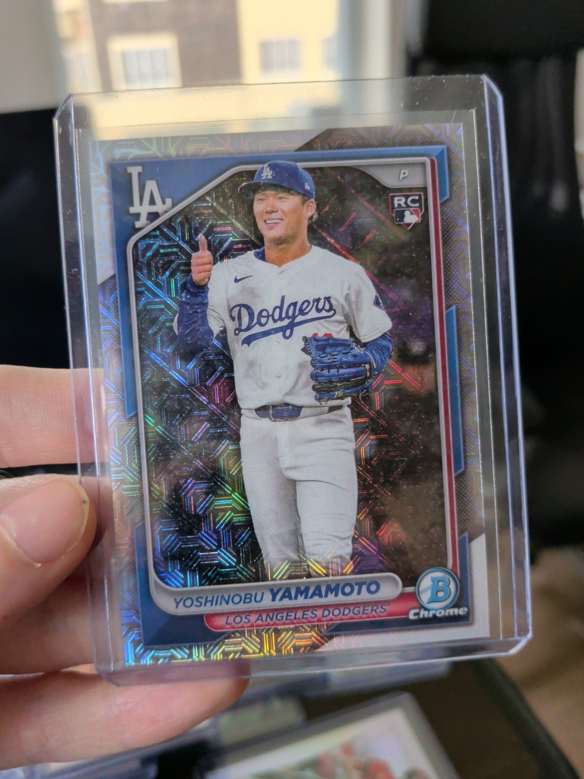 2024 Bowman Chrome Image Variation Yoshinobu Yamamoto #73 Mojo Refractor RC