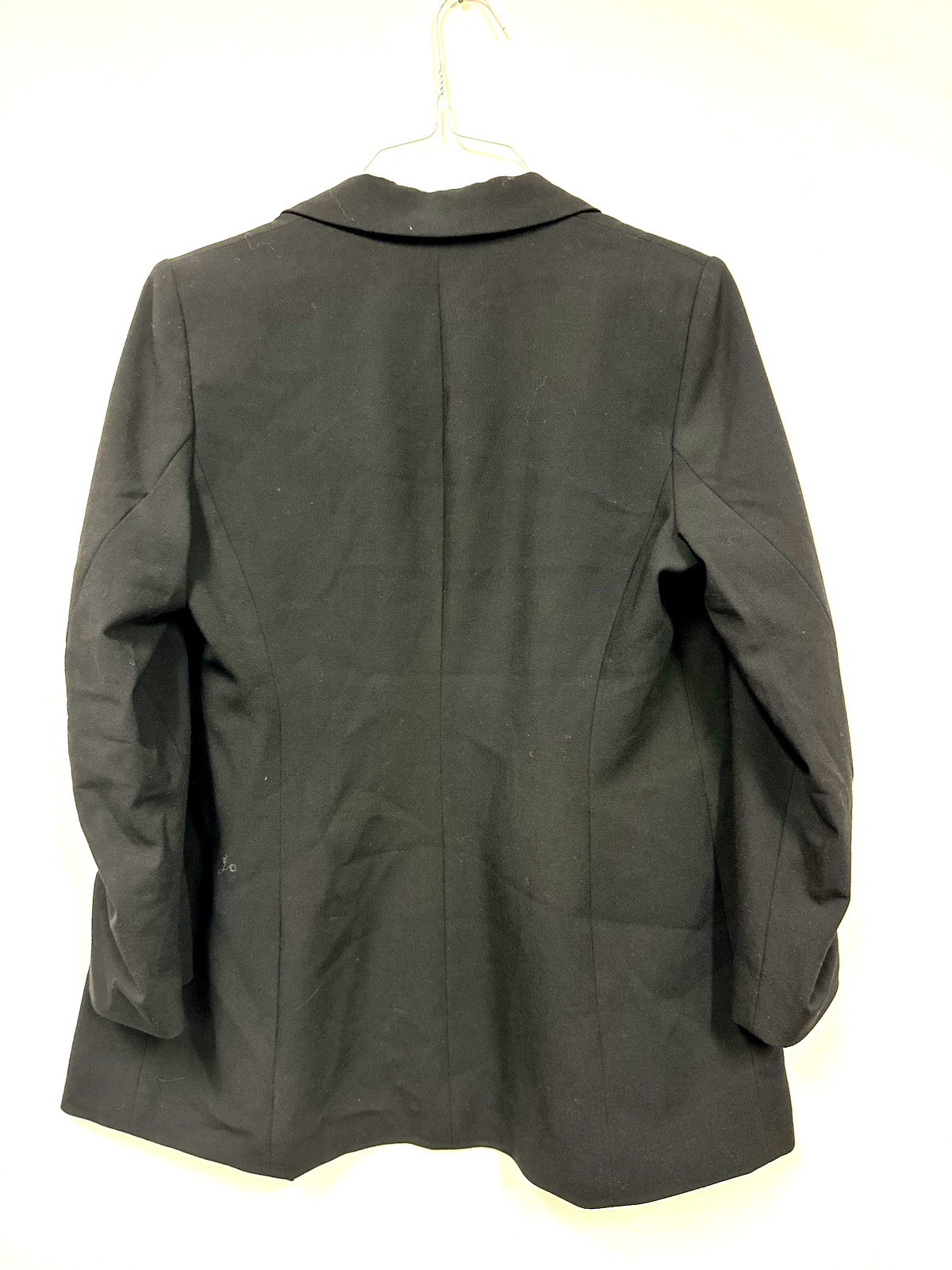 Calvin Klein Women's Open front Long blazer Jacket Black Petite Size 12P thumbnail 4