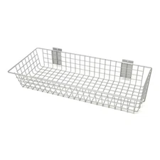 5Pc Slatwall Basket Wire Metal Steel Wall Mount Hanging Storage 23" x 10" x 4"