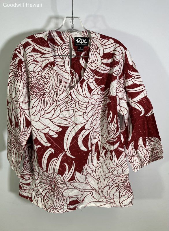 RIX Multi-pattern Long Sleeve Button Blouse Women… - image 1