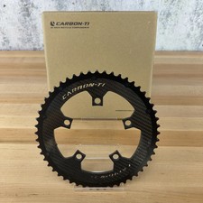 New Carbon-Ti X-Carboring EVO 52t 11/12-Speed 5-Bolt Bike Outer Chainring 102g
