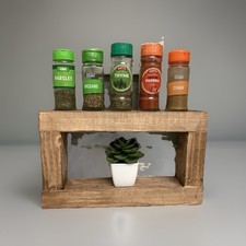Kitchen Organiser, Wooden Countertop Riser, Art Design 