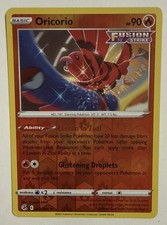 Carta Pokémon TCG Oricorio 42/264 Fusion Strike Reverse Holo rara #51 quasi nuova