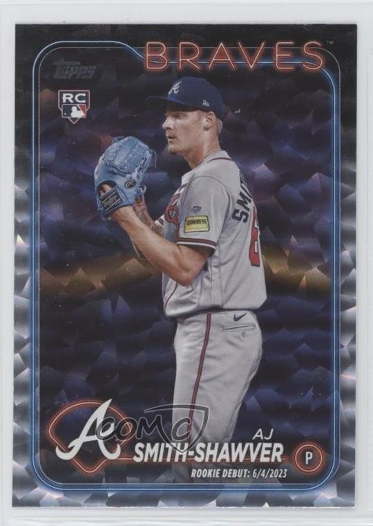 2024 Topps Update Rookie Debut Silver Crackle Foilboard AJ Smith-Shawver 1c57