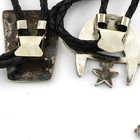 Southwest Sterling Turquoise Coral MOP Onyx Men Bolo Tie Slide Lot of 4 #S5387-4 — photo 6