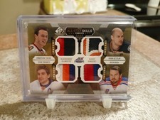 2015-16 SP Game-Used Toews, Nash, Getzlaf, Tavares Quad Patch Prime #/15 AllStar