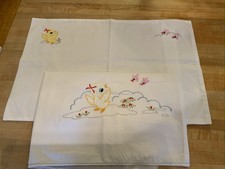 Lillian Vernon Vintage Appliqu d Crib Top Sheet With Pillowcase