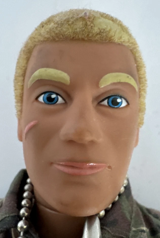 Figura de acción GI Joe Duke Talking 12” de alto 1993 casco etiquetas de perro armas sin probar Foto 3 de 4