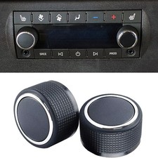 2 X Rear Control Knobs Audio Radio Fits Escalade Enclave Tahoe Chevrolet Gmc New