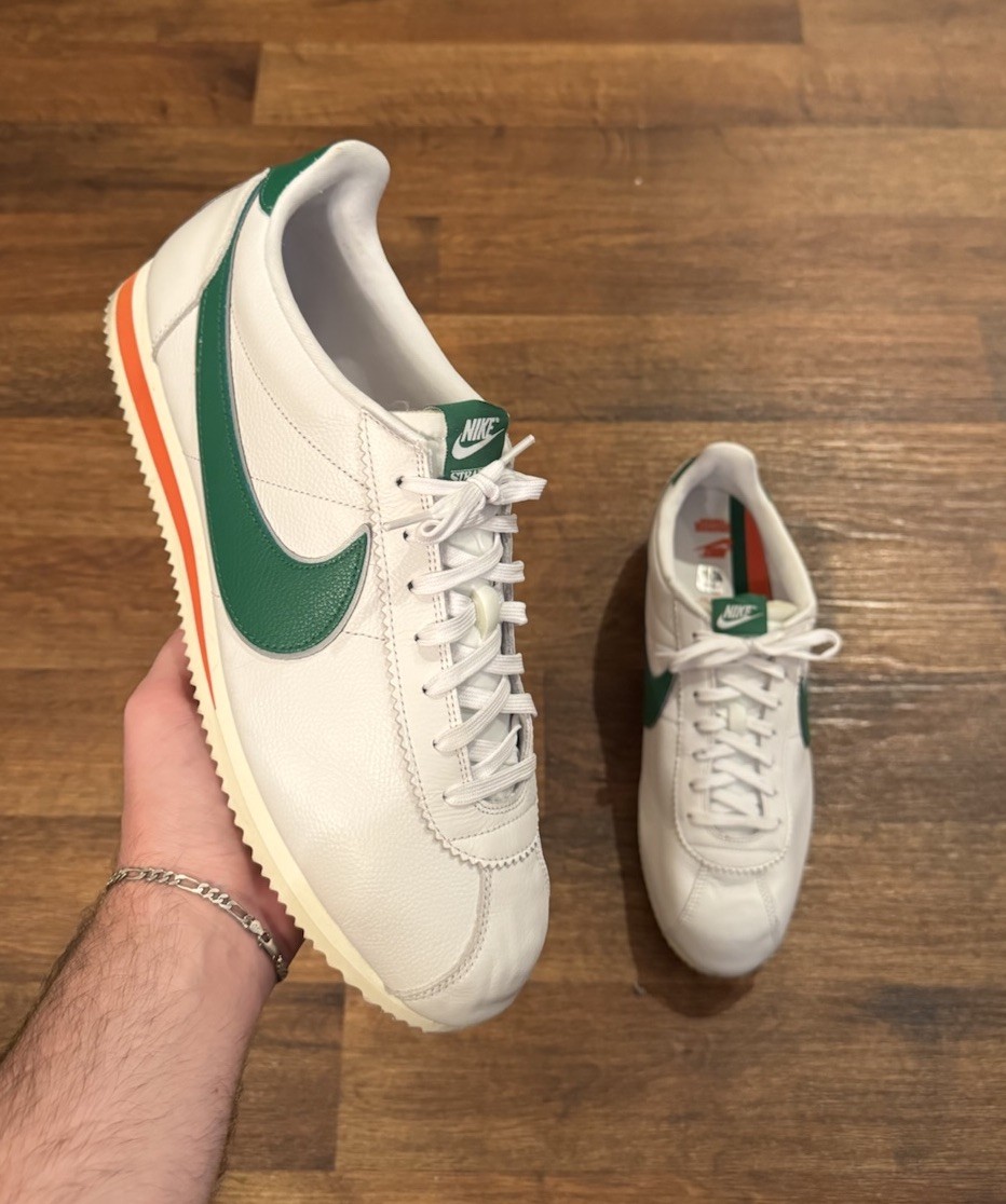 SOLD OUT Nike x Stranger Things Cortez Hawkins High White Green Mens Size 15