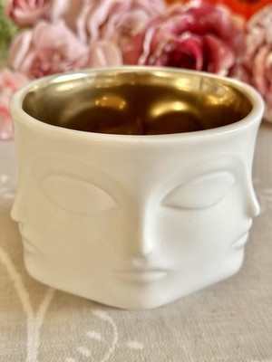 Jonathan Adler DORA MAAR Porzellan Gewürzschale mit goldschimmerndem Interieur