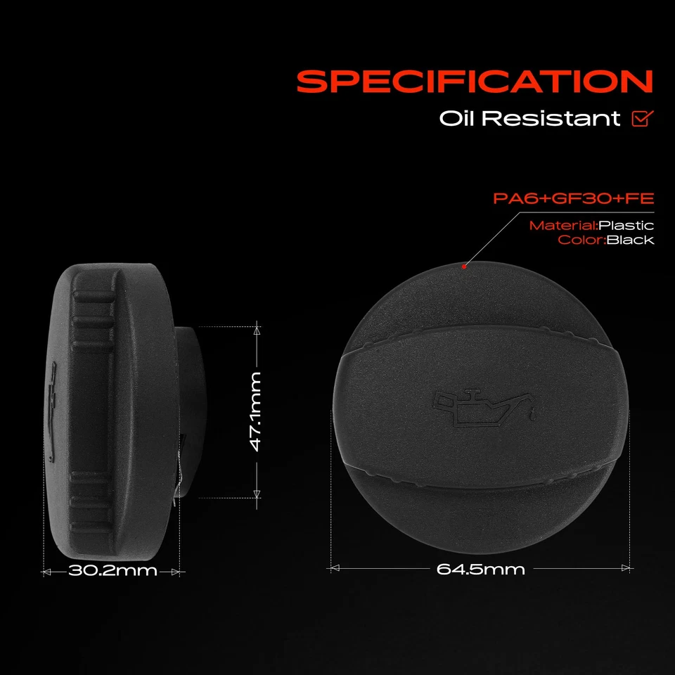 Tampa de enchimento de óleo do motor para Mercedes-Benz E43 AMG E500 E55 AMG E550 G55 AMG G550 - Imagem 4 de 4