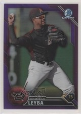 2016 Bowman Draft Chrome Top Prospects Purple Refractor /250 Domingo Leyba w3h